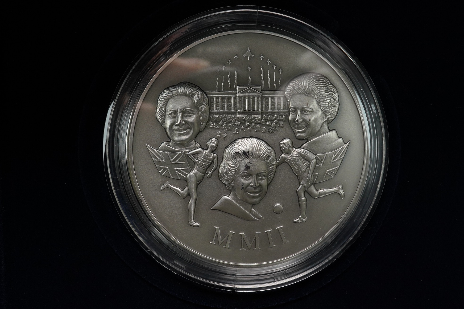 Westminster mint, three 5oz. silver commemorative medals; 2002 annual history, 2003 50th anniversary of the conquest of Everest and 2004 great liners, in case of issue with certificate, limited editions of 300 and 500.